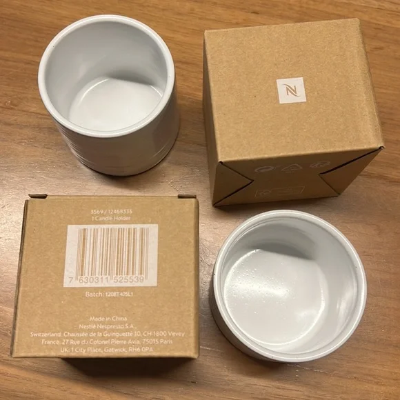 Nespresso Set of 2 Candle Holders - Picture 2 of 5